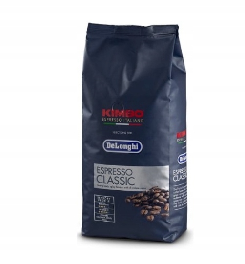 Levně Káva zrnková 1 kg Kimbo DeLonghi Espresso směsné zrno do kávovaru