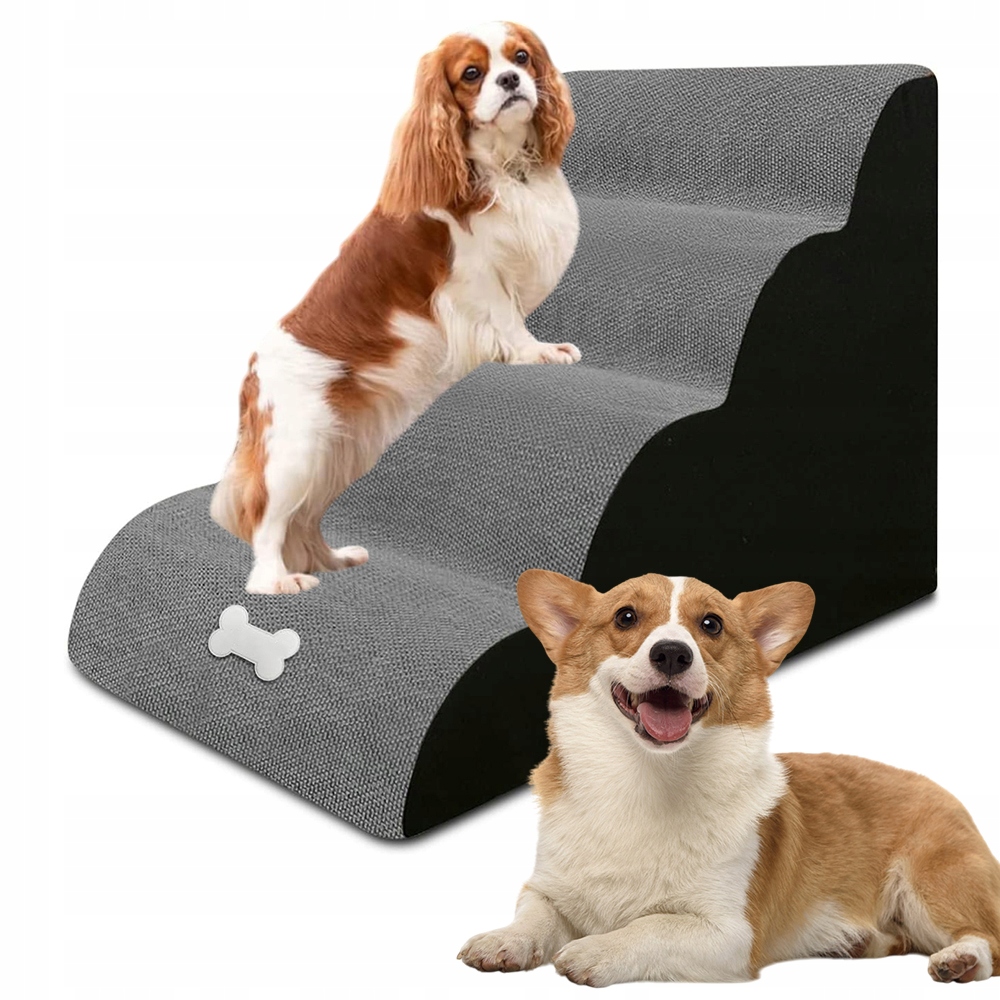 Levně Schůdky Pro Psa Kočku 4 Stupně 40 CM Rampa Plošina Stabilní Protiskluzová