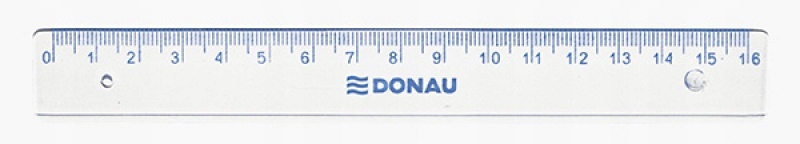 

Linijka Donau 16cm zawieszka transparentna