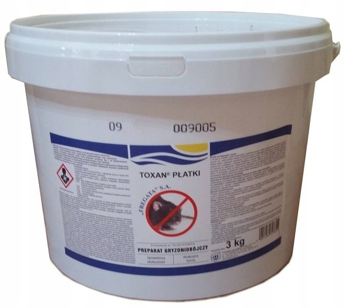 

Toxan Płatki 3kg Trutka mumifikuje Myszy Szczury