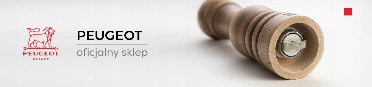 LINE Młynek do soli 12 cm Natural Aluminium / PEUGEOT Kolor odcienie brązu i beżu