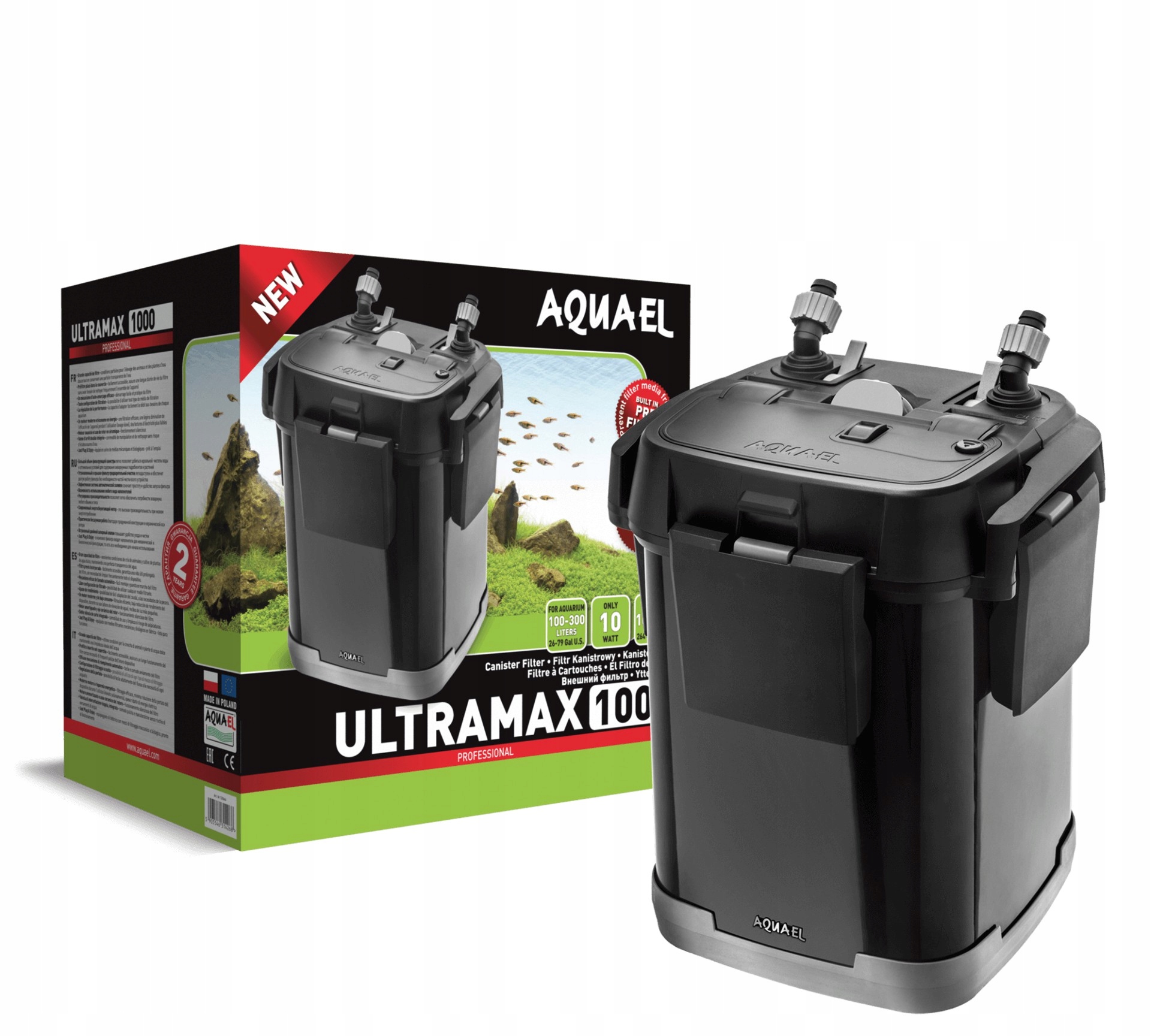 Levně Vnější Filtr S Předfiltrem Aquael Ultramax 1000
