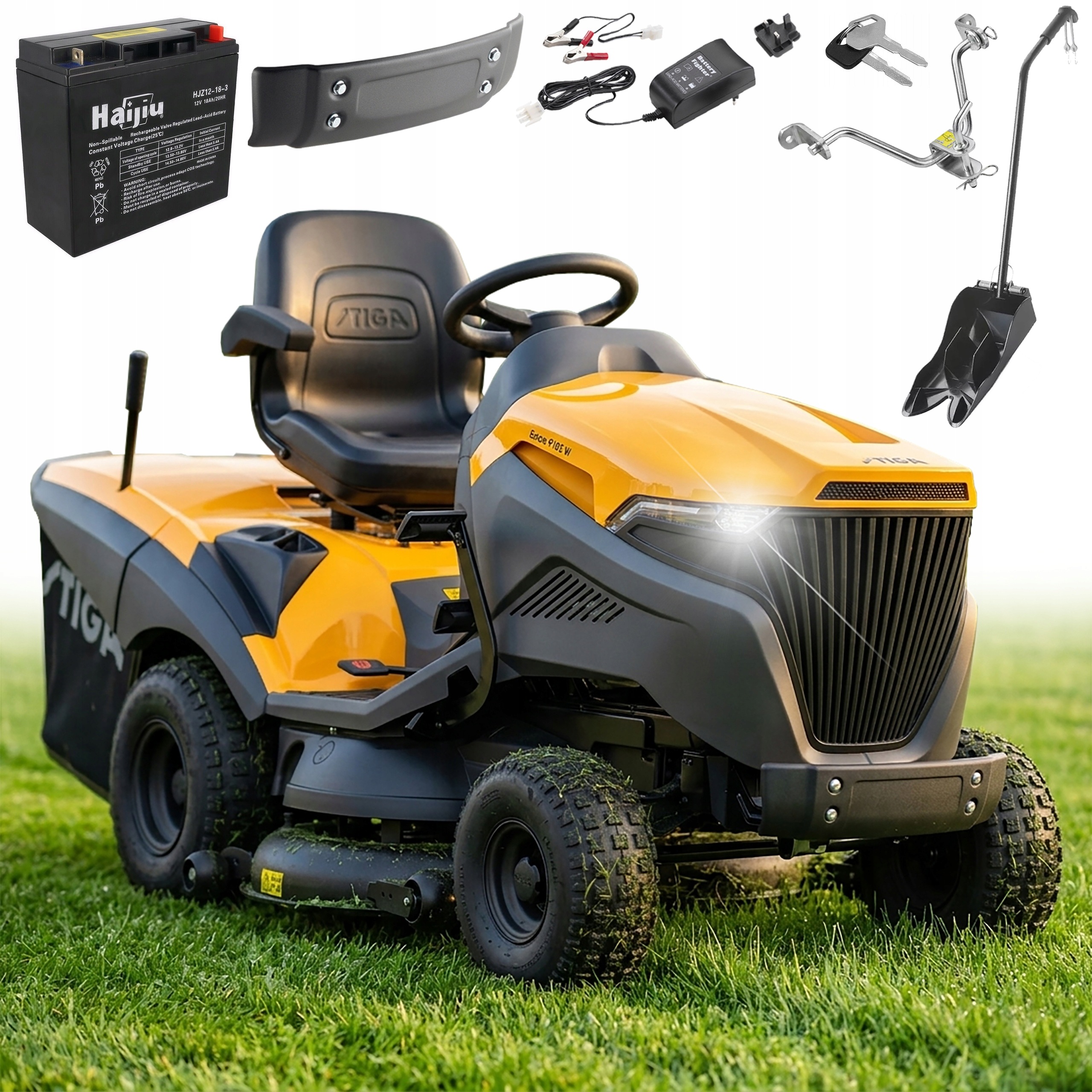 Stiga Traktor Ogrodowy Estate 9102 W Kosz 320L Honda V-twin Automat Myjka