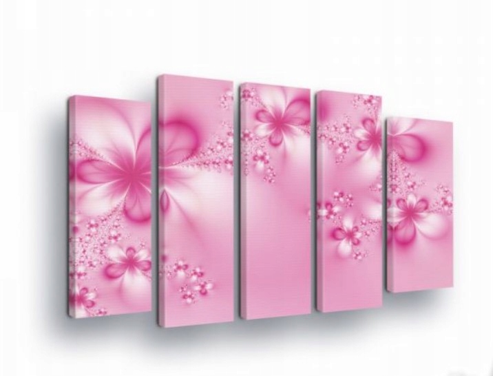 Obraz 150x100 Jemnosť ružové kvety abstrakcia fraktál umenie
