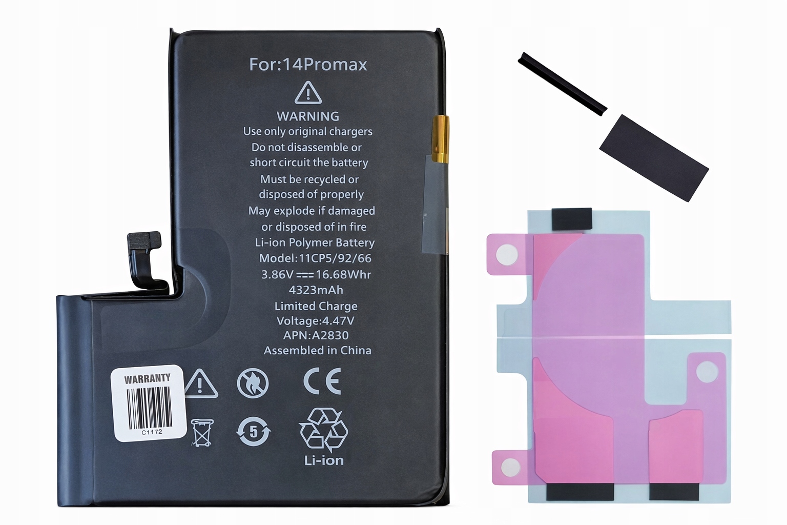 Bateria do iPhone 14 Pro Max – No Pop-Up Bez komunikatu