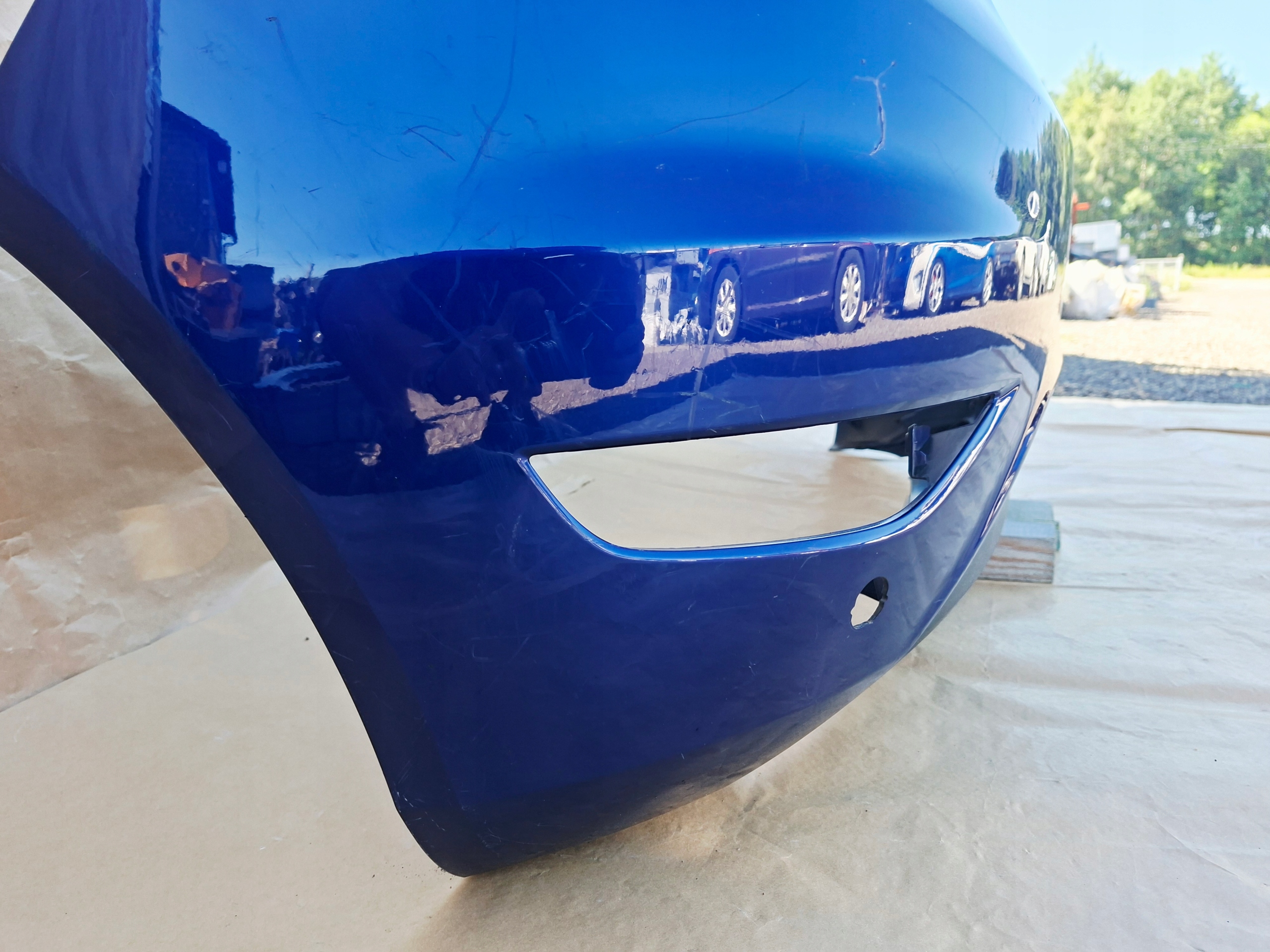 FORD FIESTA MK7 LIFT 2012-2017 bumper rear part DEEP IMPACT BLUE 4xPDC