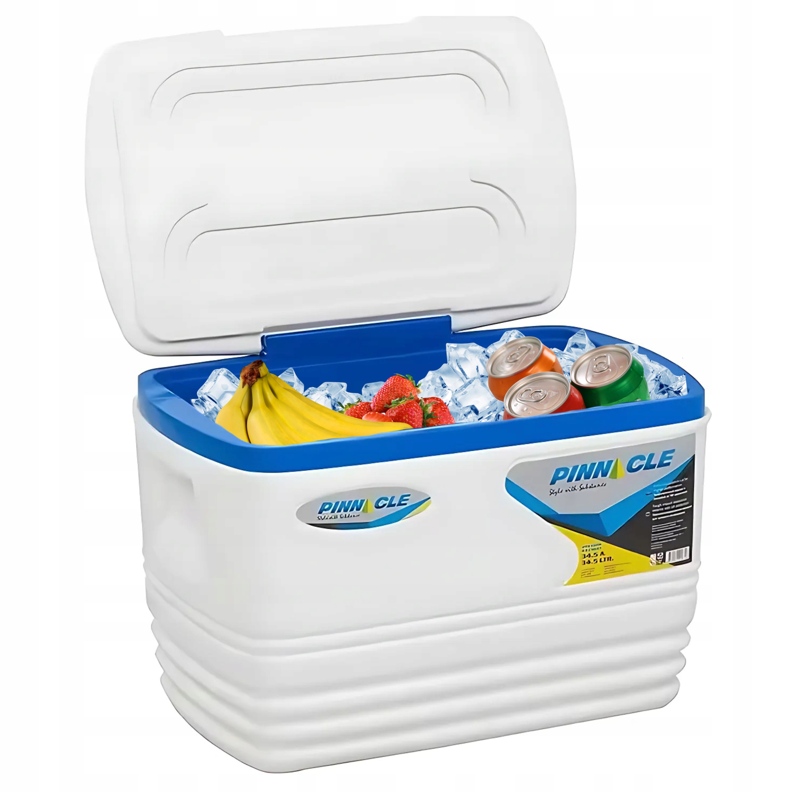 Turistická lednička na mrazicí vložky do auta 34,5L Bílá Pinnacle Voyager