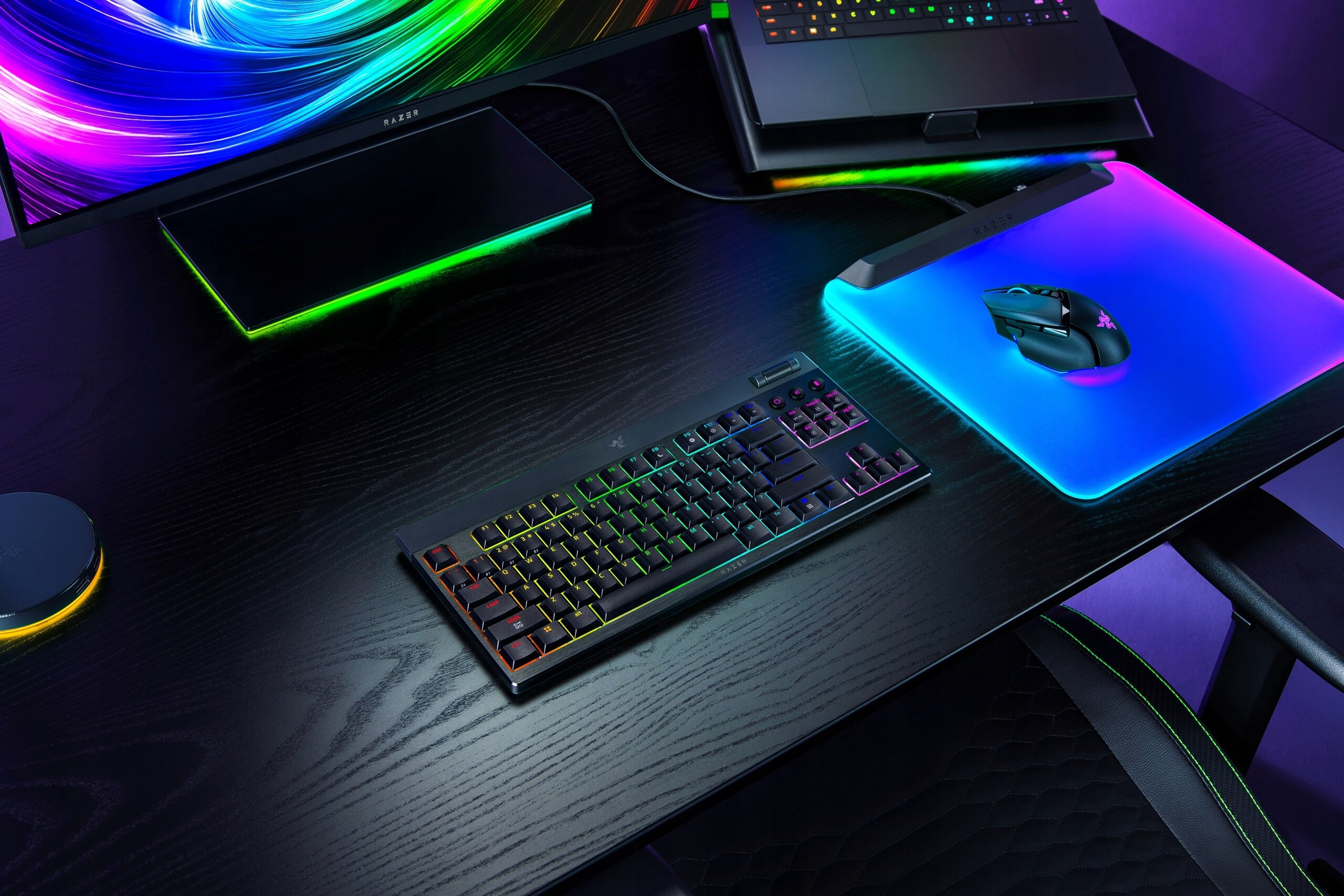 Razer Klawiatura BlackWidow V4 Low-Profile TKL HyperSpeed, Pomara?czowy, US — 16