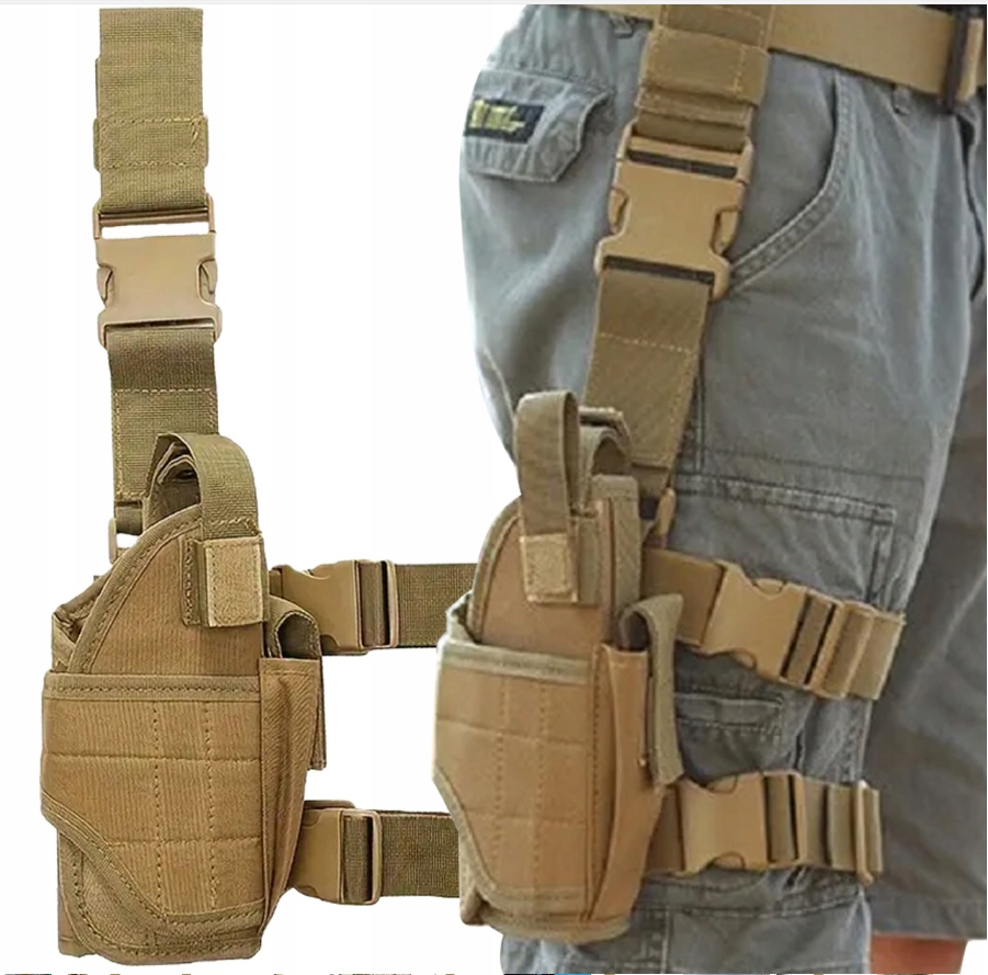 Stehenní Pouzdro Modulární Stehenní Panel Molle Taktický Vojenský S Pouzdrem Na Zbraň