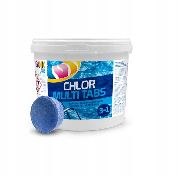 

Chemia Basenowa do Basenu Chlor Multi tabletki 3KG