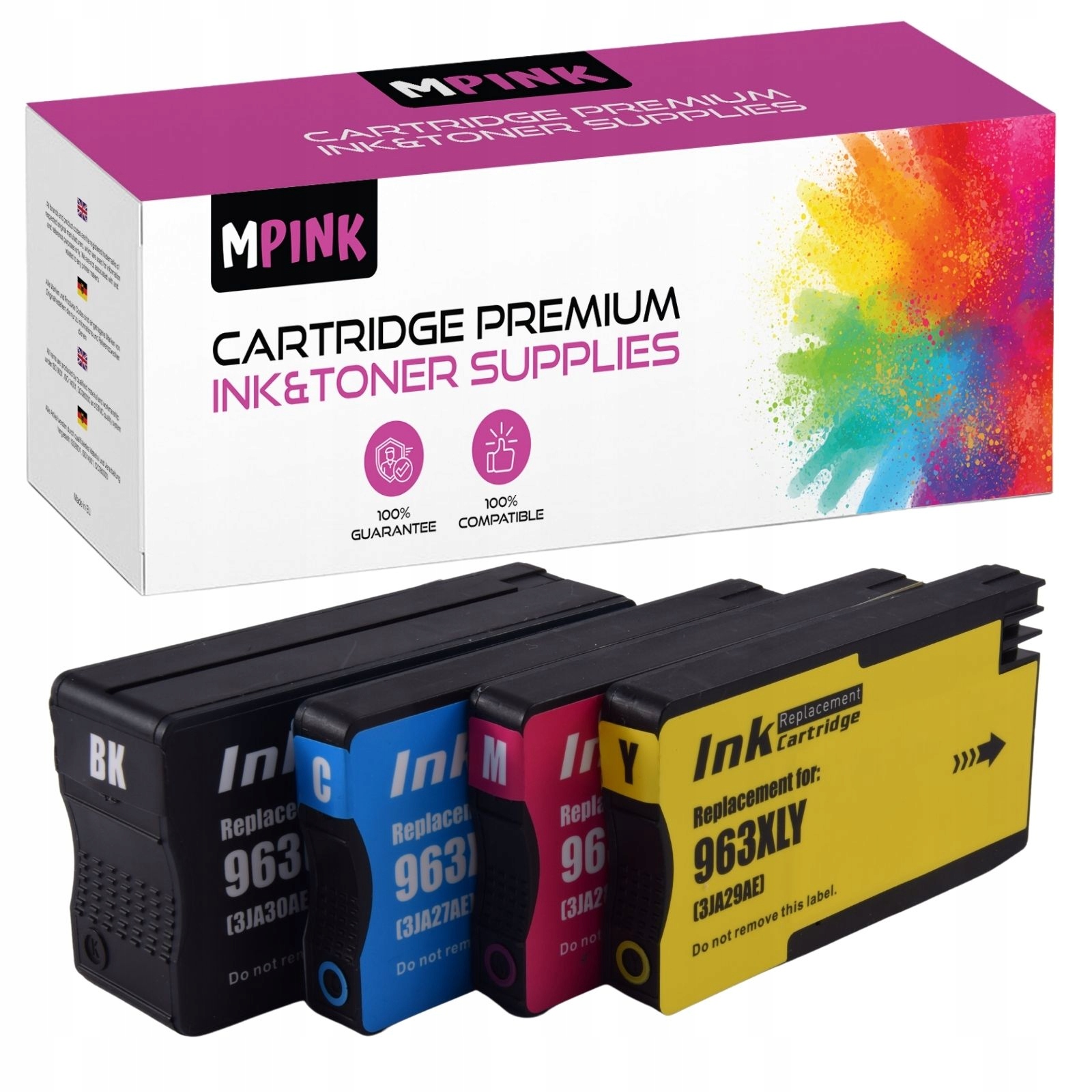 4 Inkousty pro Hp 963XL OfficeJet Pro 9020 9021 9012 9010 9015 9022 9023 9025