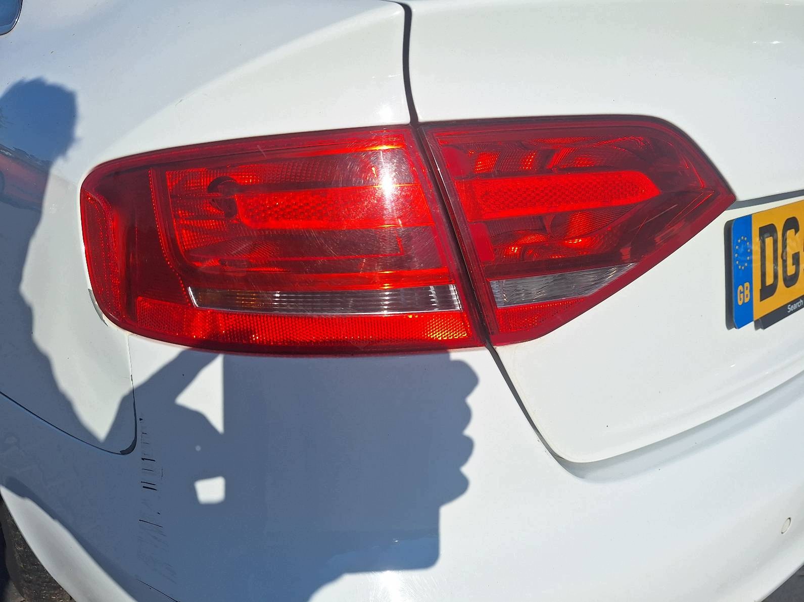 complete rear part AUDI A4 B8 LY9C trunk door boot bumper rear part S-LINE lights