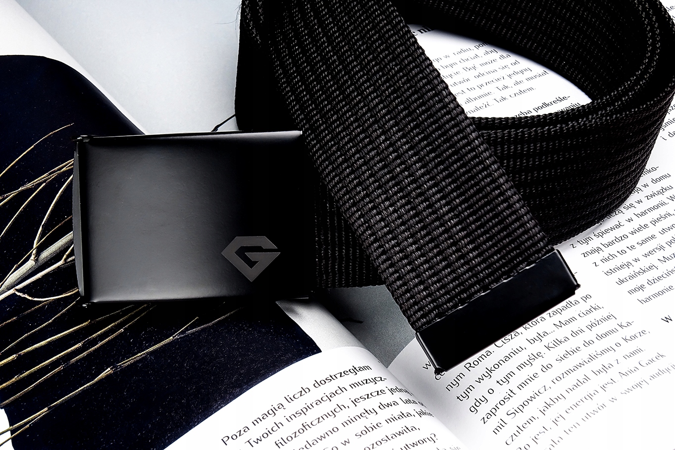 Jednokolorowy Parciany Pasek GRACIO Szerokość 4cm Materiał dominujący syntetyk