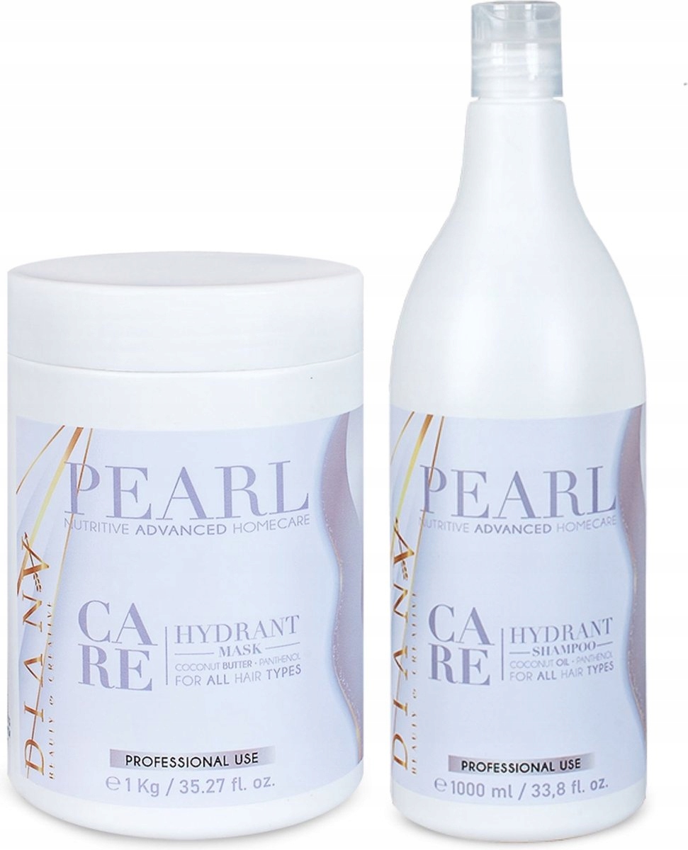 

Diana Beauty duży zestaw Pearl szampon maska
