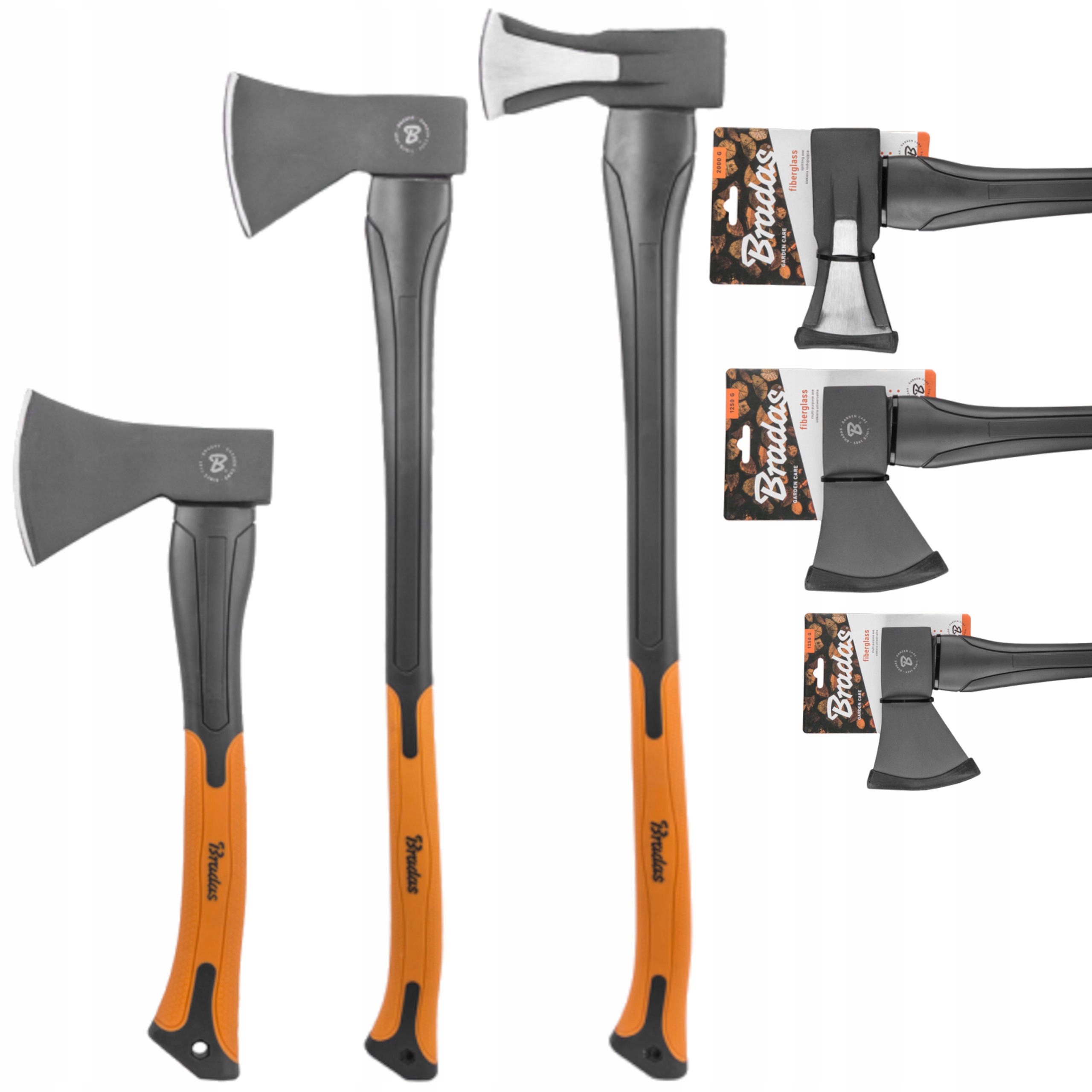 

Zestaw 3 Siekier Profesjonalnych Bradas Fiberglass