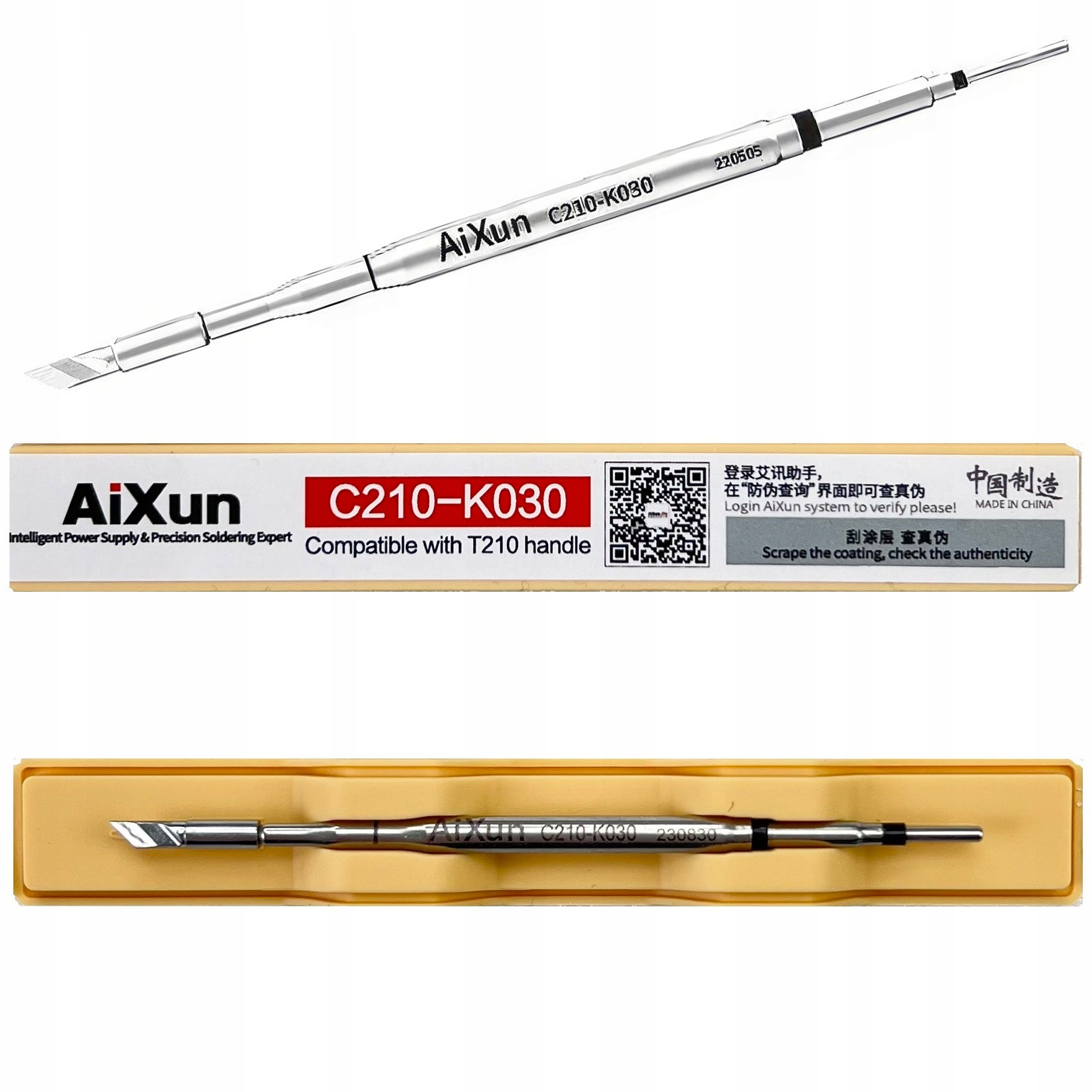 Přesný Hrot S Topným Tělesem Aixun C210 Nůž K 0,3 MM