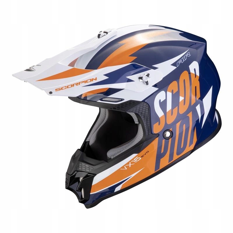 Motocyklová prilba Scorpion VX 16 Evo Air Slanter Blue/orange Darčeky