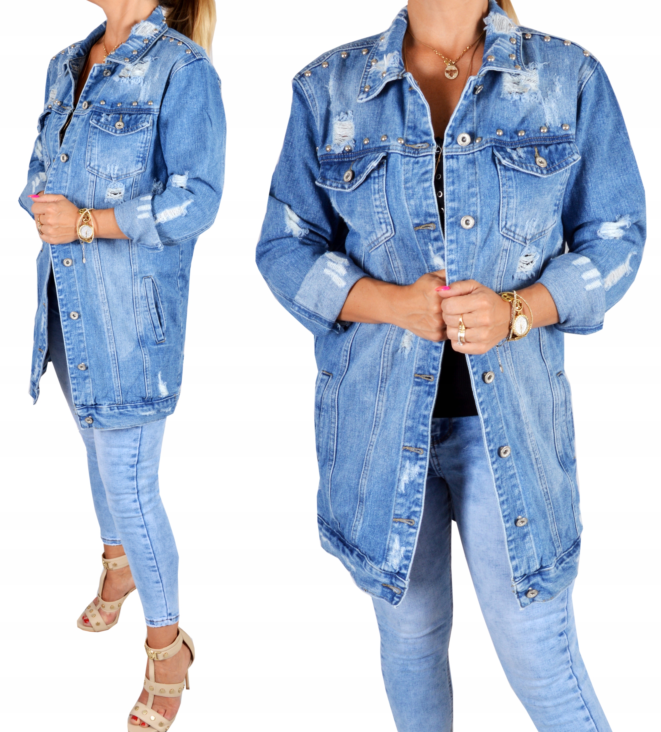 

Katana Kurtka Jeans Parka Jeansowa Plus Size