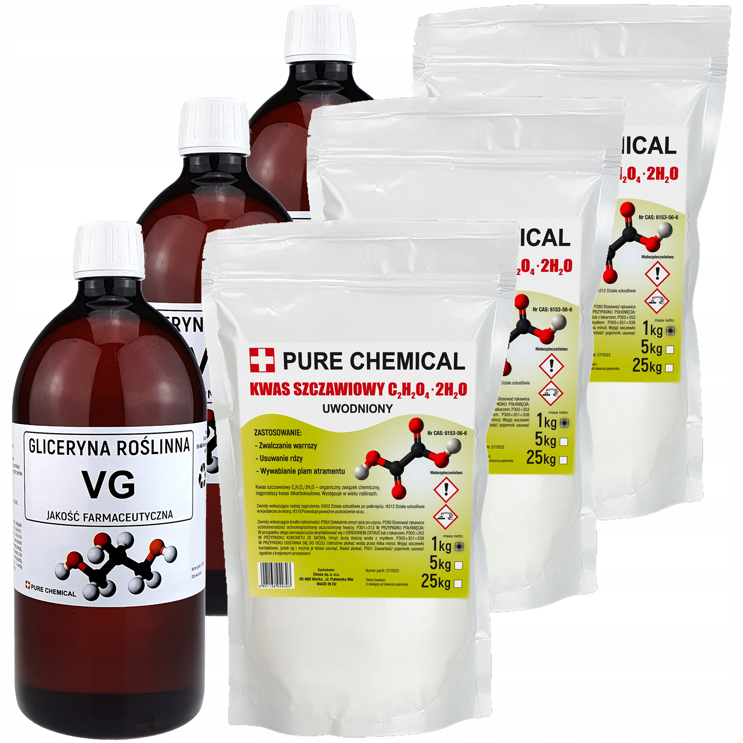 Glycerin 3,75 kg Kyselina Šťavelová 3 kg Warroza