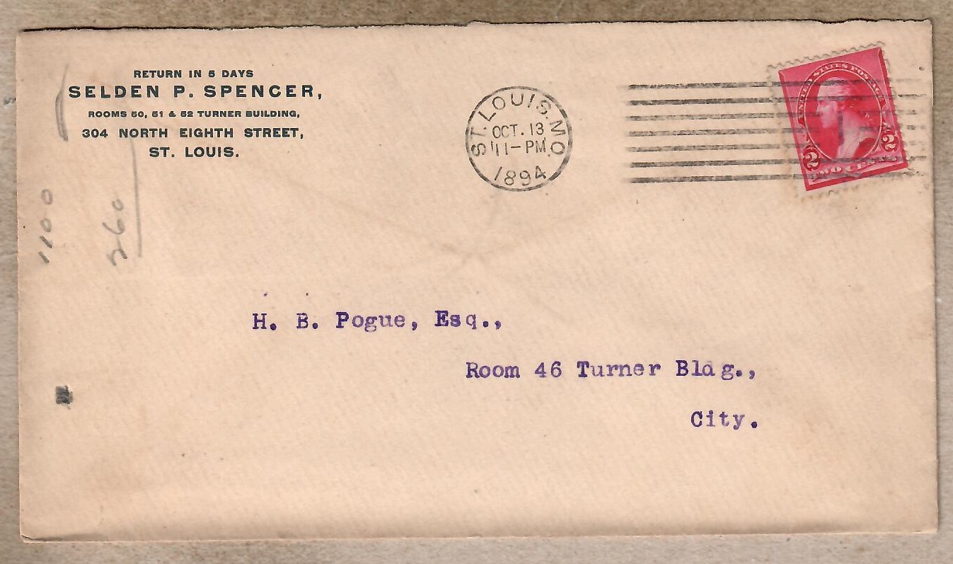 USA, 1894 r. koperta