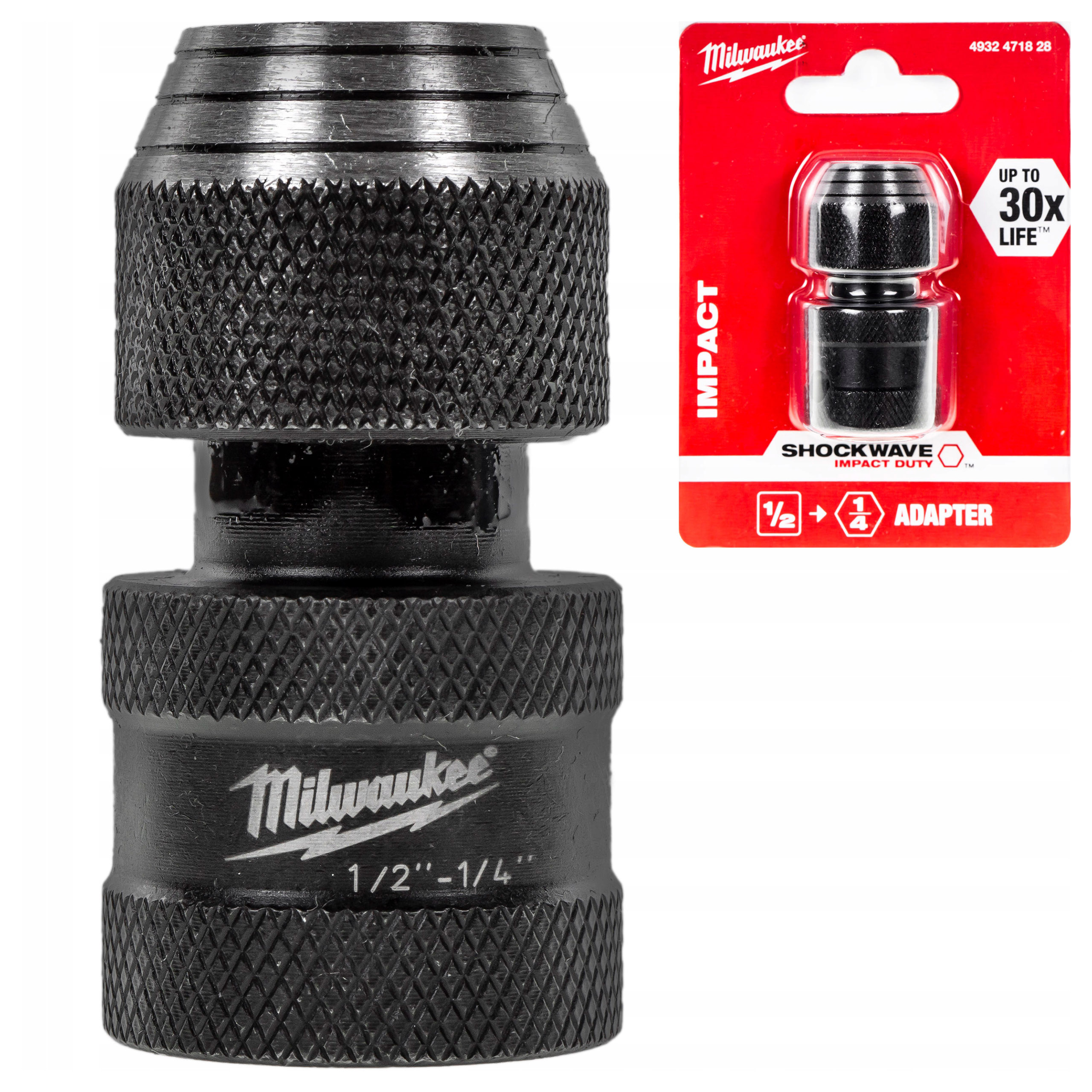 Adapter do bitów przejściówka 1/2'' na 1/4'' Hex kluczy udarowych Milwaukee
