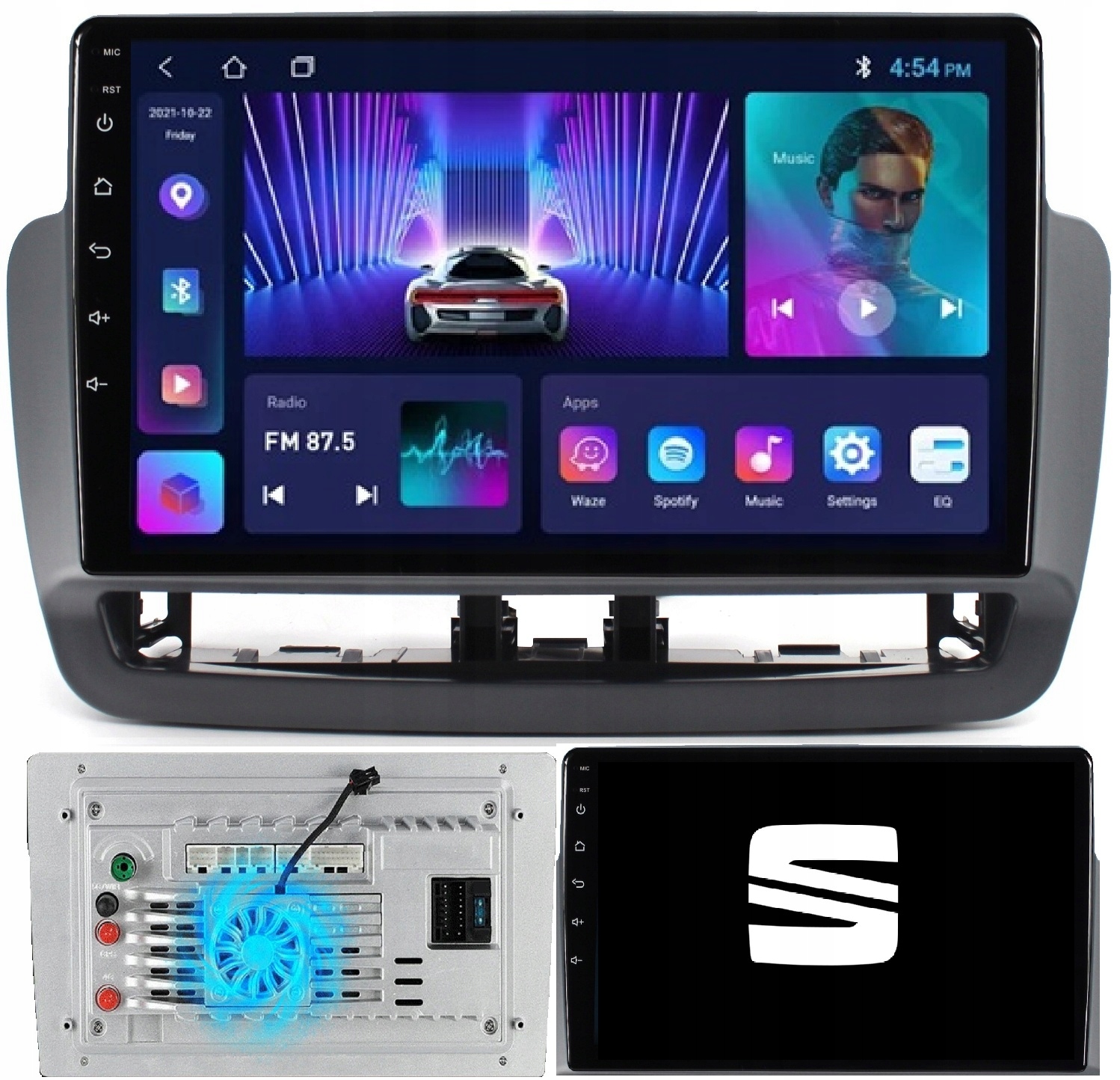 Radio Nawigacja Android Gps Seat Ibiza 2012-2015 Kamera+wentylator 2/64GB