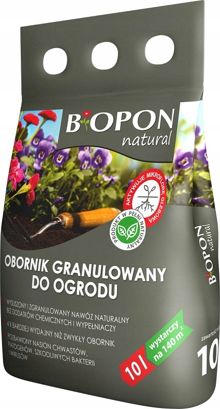

Biopon Natural Obornik granulowany Do Ogrodu 10L