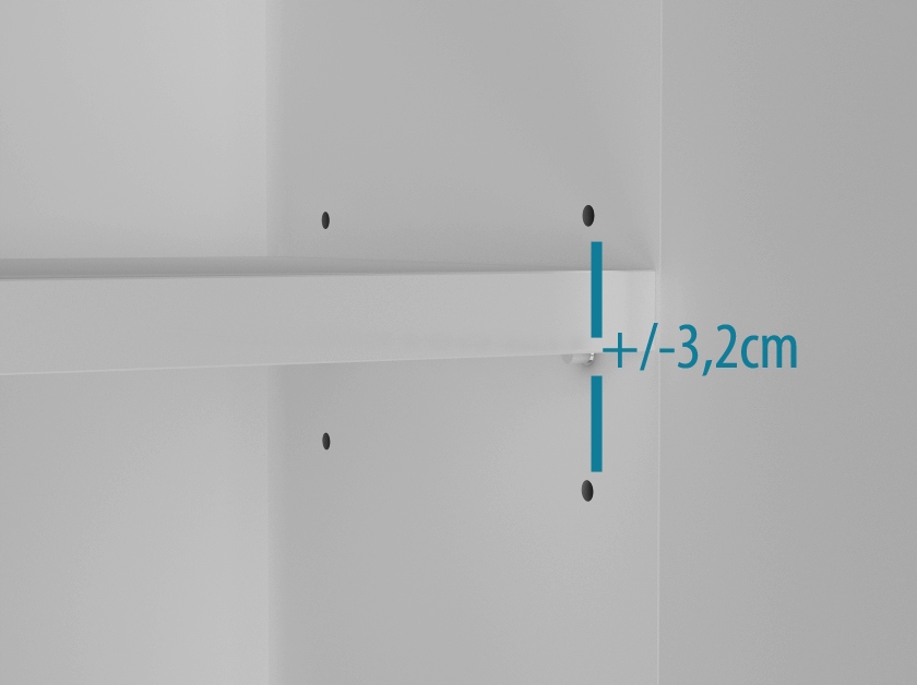 Szafka wisząca nad pralkę 60 łazienkowa biała WYSOKI POŁYSK 60cm Wysokość mebla 100 cm