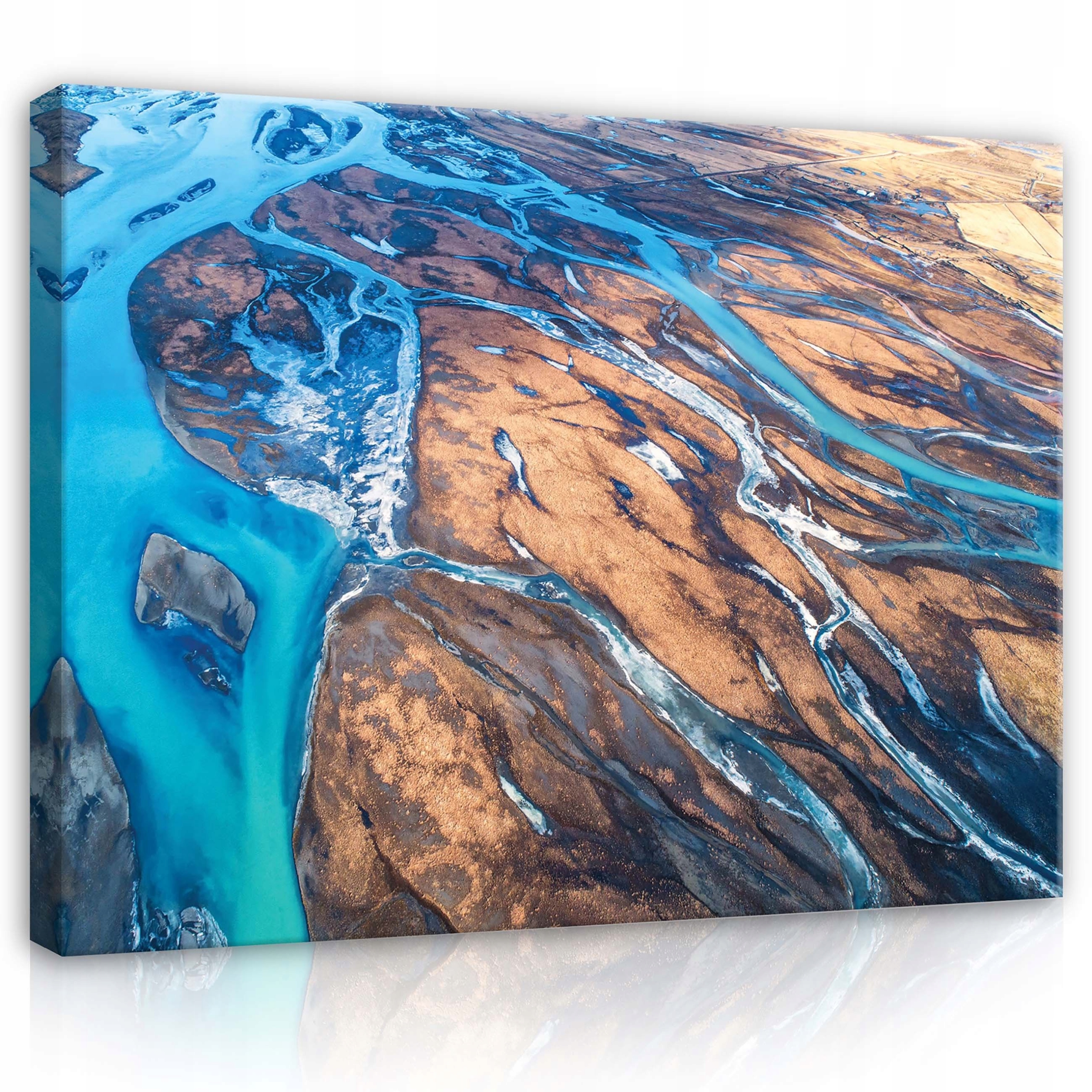 Obraz 80x60 Aerace Island řeky krajina příroda abstrakce voda