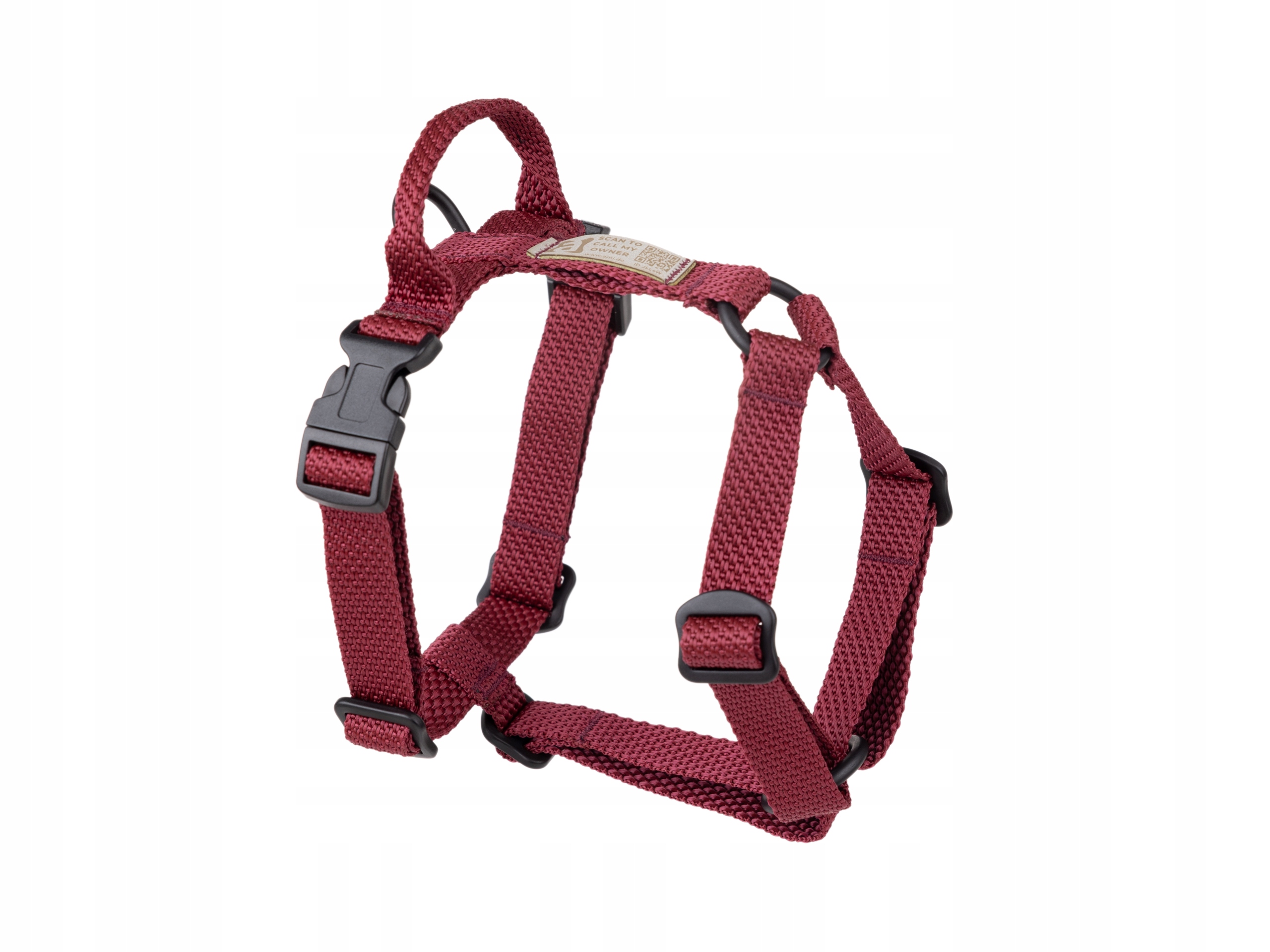 Levně Amiplay Midnight Regulovatelné postroje Guard s rukojetí M Bordové