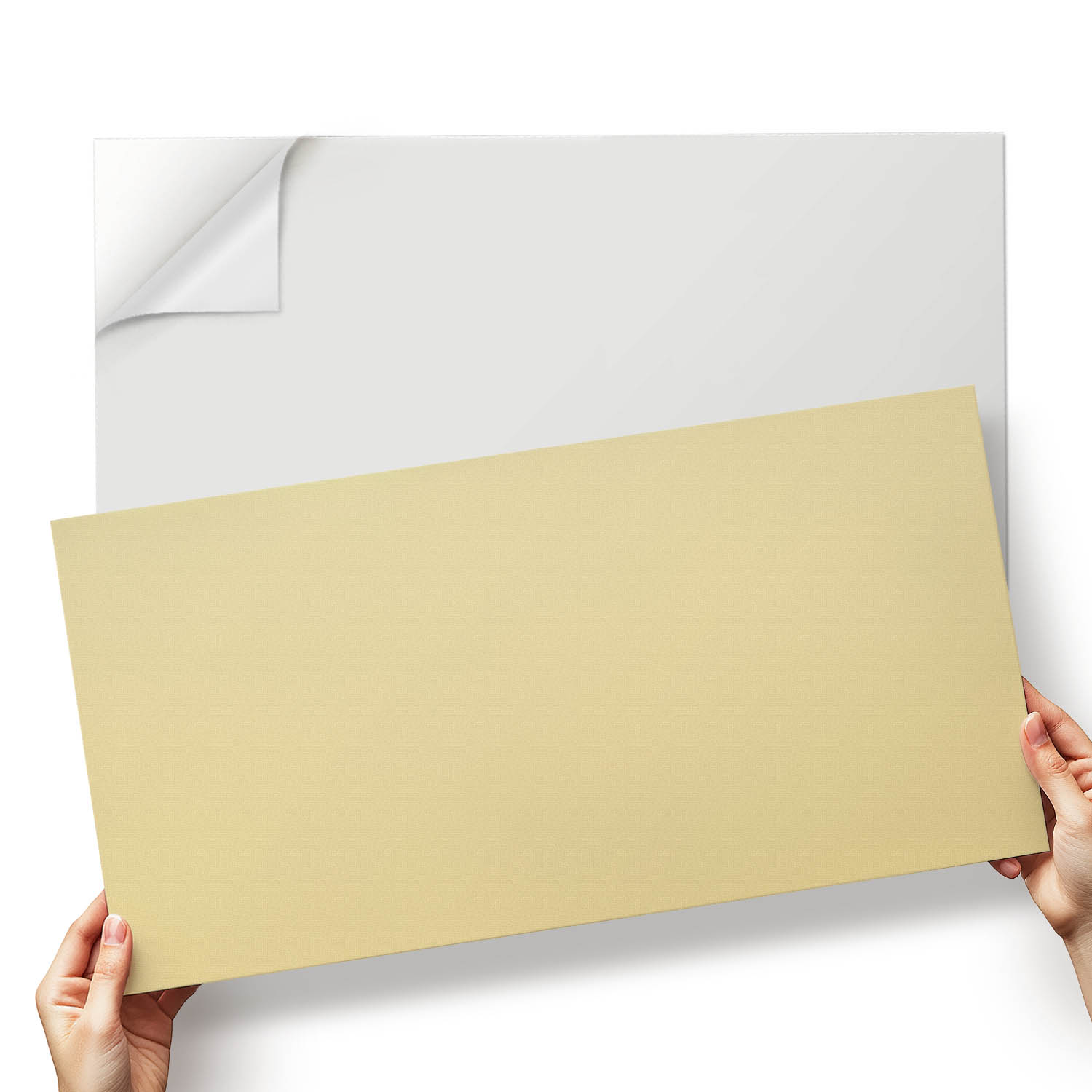 Vinylové dlaždice S Potiskem Jemná žlutá barva v pastelových odstínech 6x60x30 cm