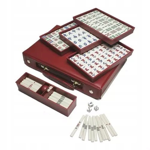 Gra Mah-jong Tradycyjna Gra Chińska Logiczna Strategiczna Kamienie Zabawa