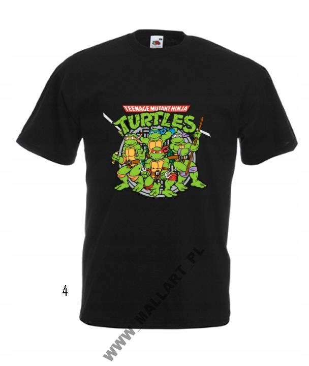 

Tshirt Męska Wojownicze Żółwie Ninja Wzory