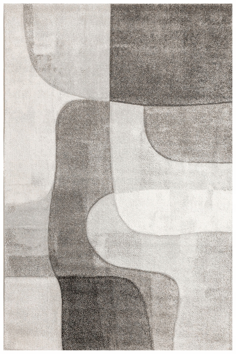 Dywan Szary Kremowy Do Pokoju Chłopca Mięciutkie Runo Kandy 200x290 cm