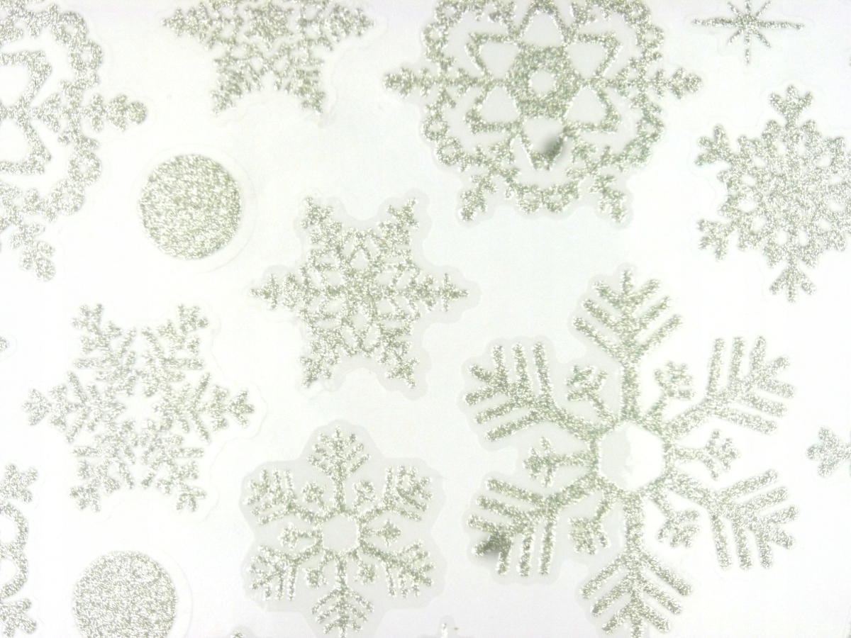 Наклейки на стекло звезды, звезды, серебряные блестки