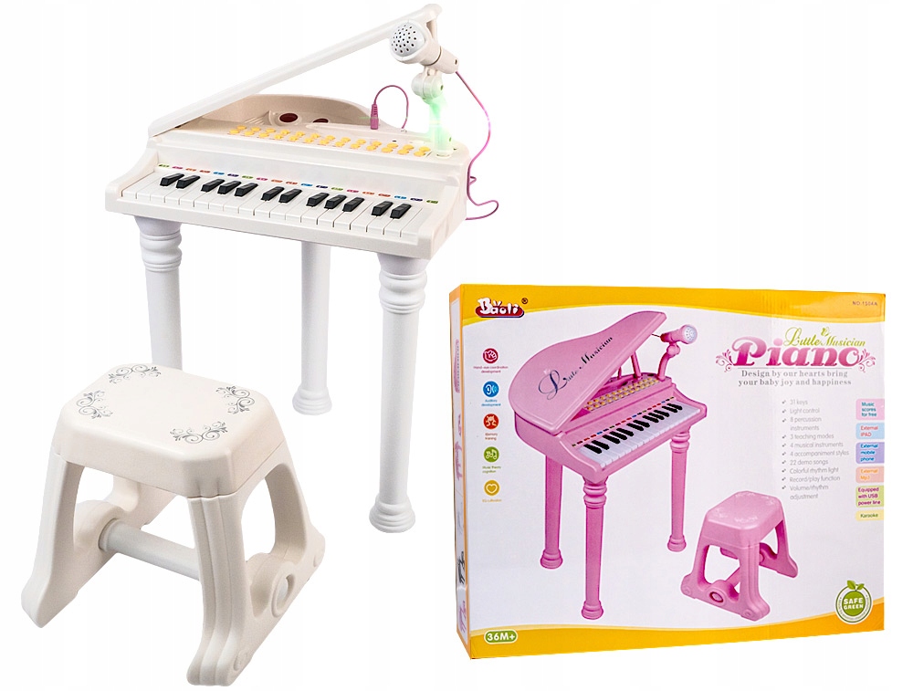 

Pianino Dla Dzieci Nauka Gry Organy Mikrofon MP3