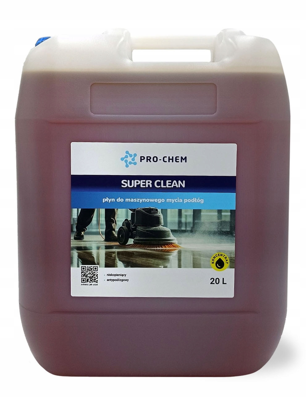 Niskopieniący płyn do maszynowego mycia podłóg Pro-chem Clean 20 L