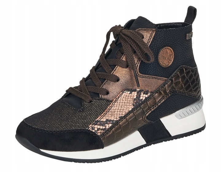 Rieker N7610-00 černé kotníkové boty tenisky Tex