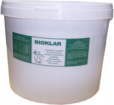 

Bioklar Bakterie do szamba Likwidują Zapach 3kg