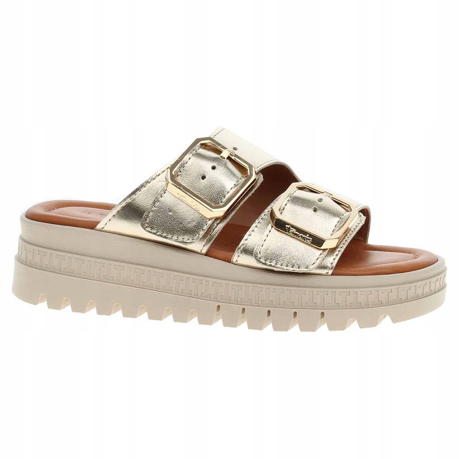 Dámské pantofle Tamaris 1-27202-44 light gold 38