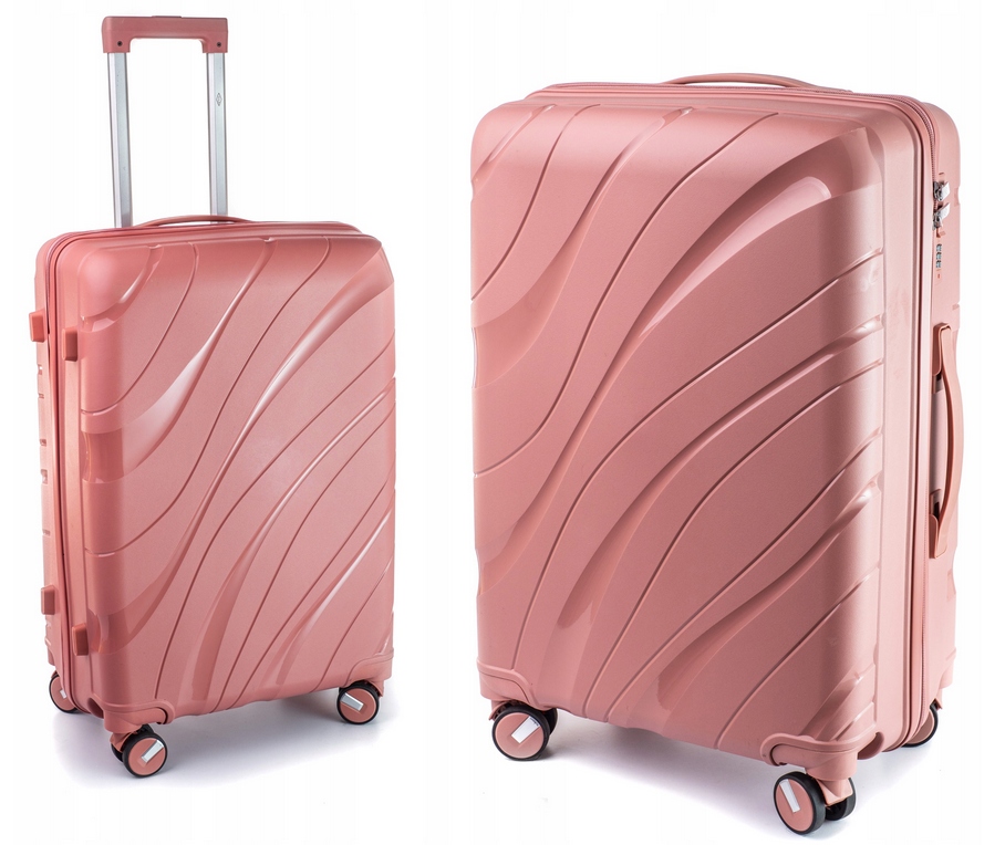 Walizka Średnia Bagaż Rejestrowany Rgl Exclusive Polipropylen Rose Red