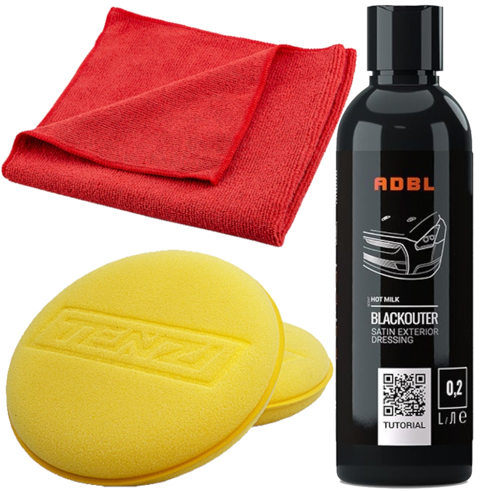 Zestaw Adbl Blackouter Dressing Czernidło Do Zderzaków Renowacja Plastików
