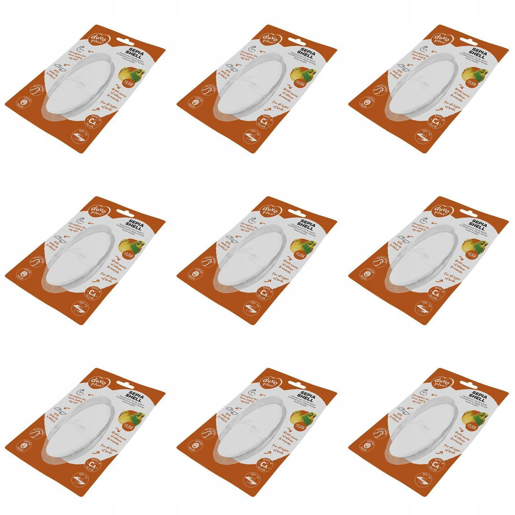 Levně Duvo Plus Sepia Shell 12,5 cm s úchytem, 9 ks