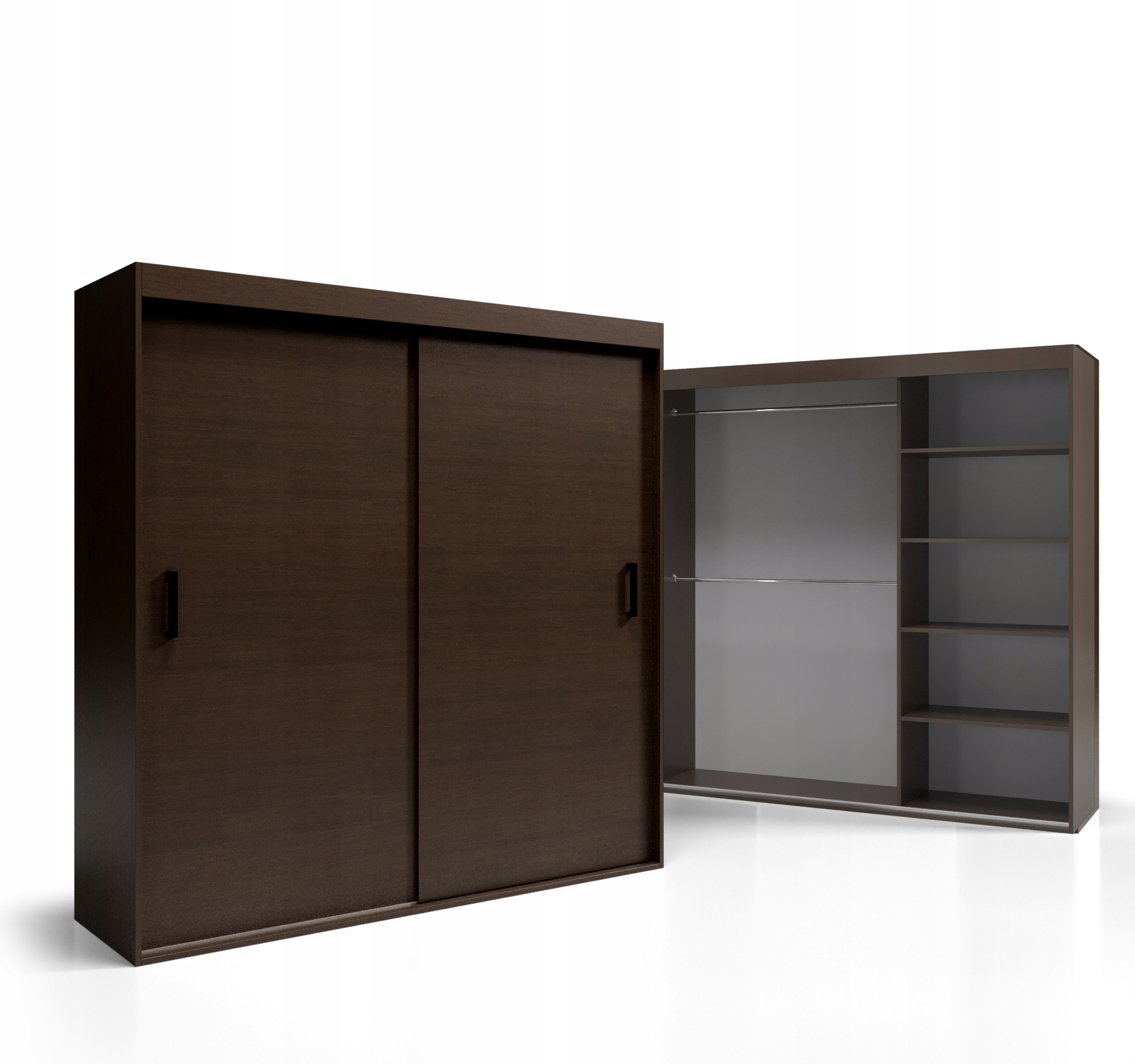 Skříň Šatní skříň 2-dveřová posuvná 200x255 Deska 18 mm VSZ10 O-sofa