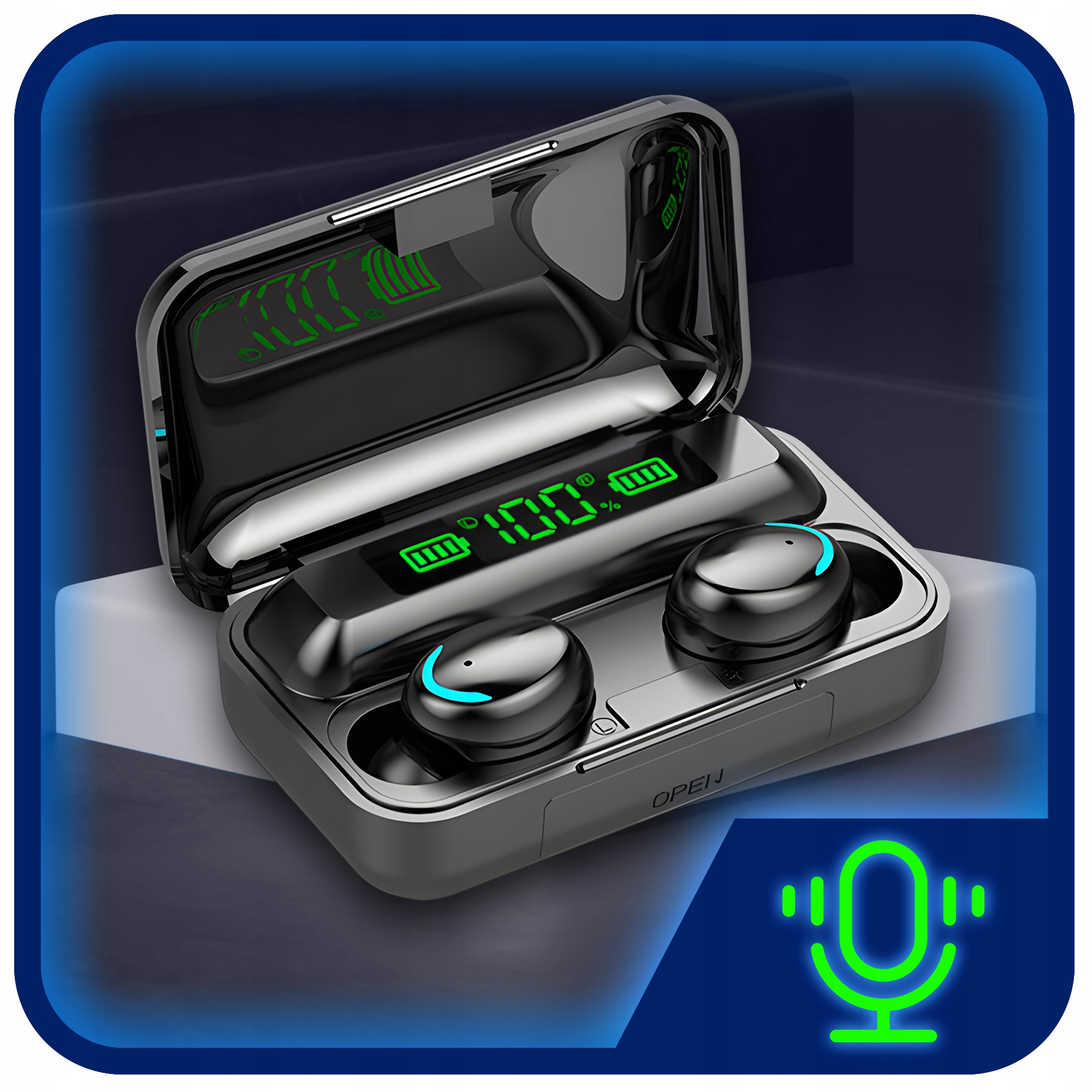 SŁUCHAWKI BEZPRZEWODOWE BLUETOOTH 5.1 F9 - PRO MODEL 2023 TWS + POWERBANK Rodzaj słuchawek douszne