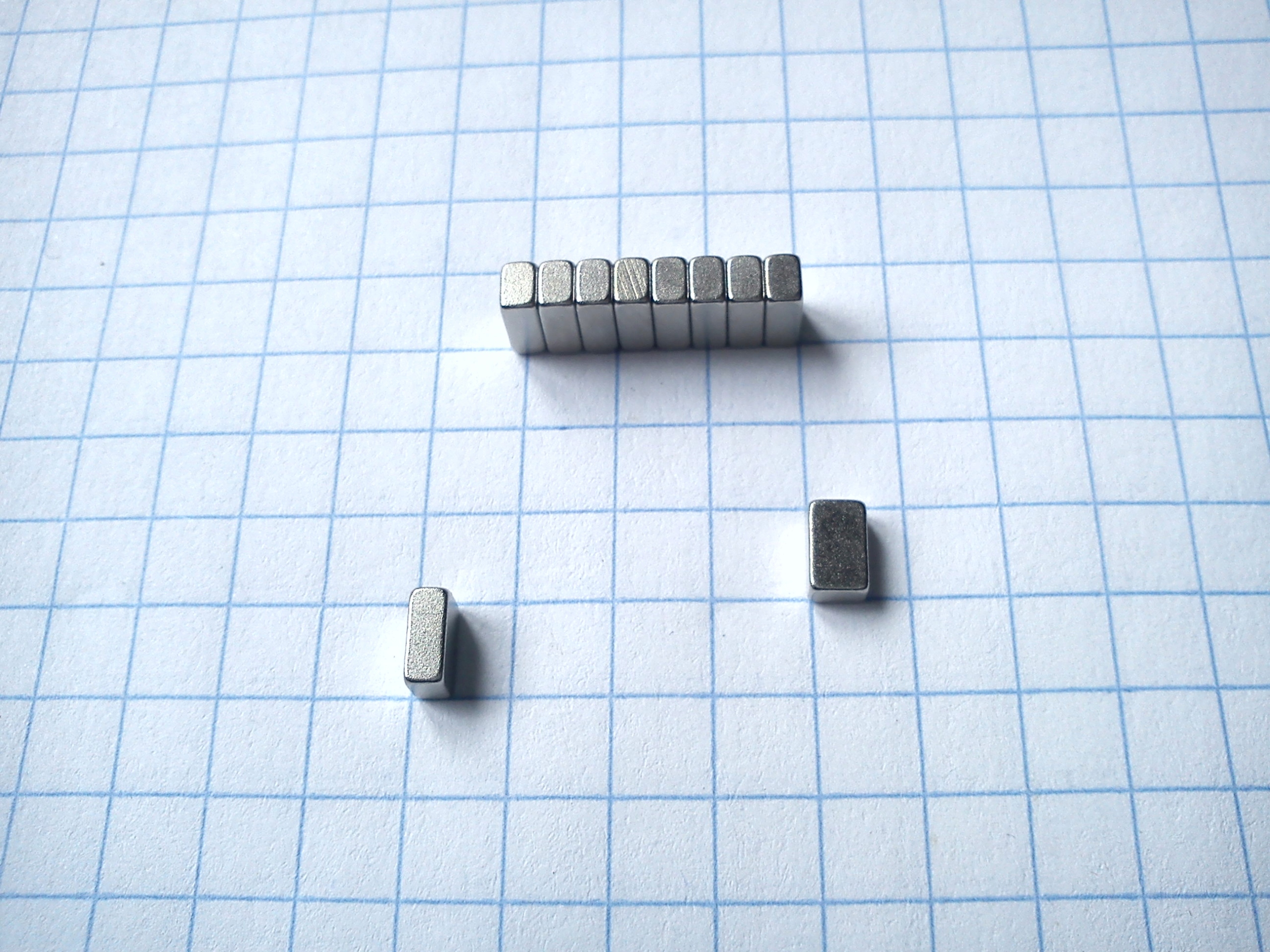

Magnes Neodymowy Magnesy Neodymowe 5x3x2 10 sztuk
