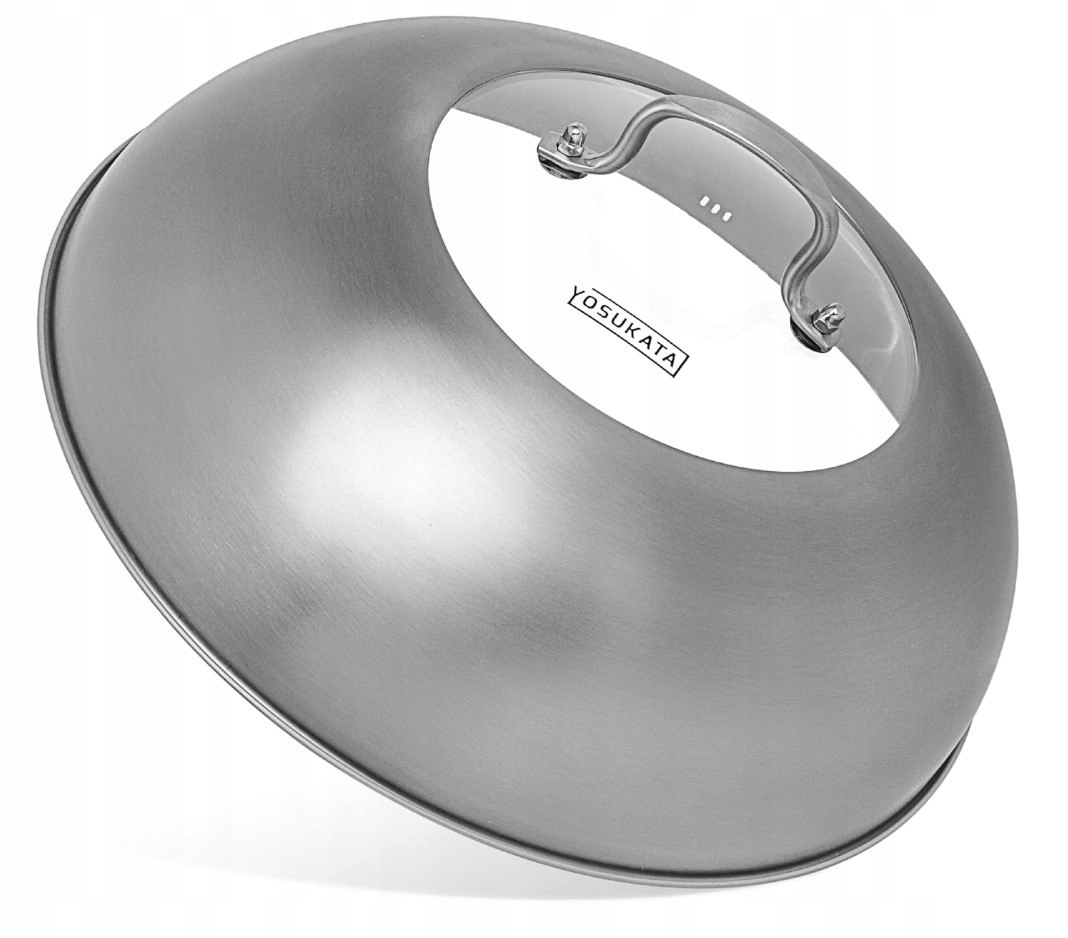 Yosukata Pokrievka 34,5 cm z ocele a skla – do panvice Wok 36 cm