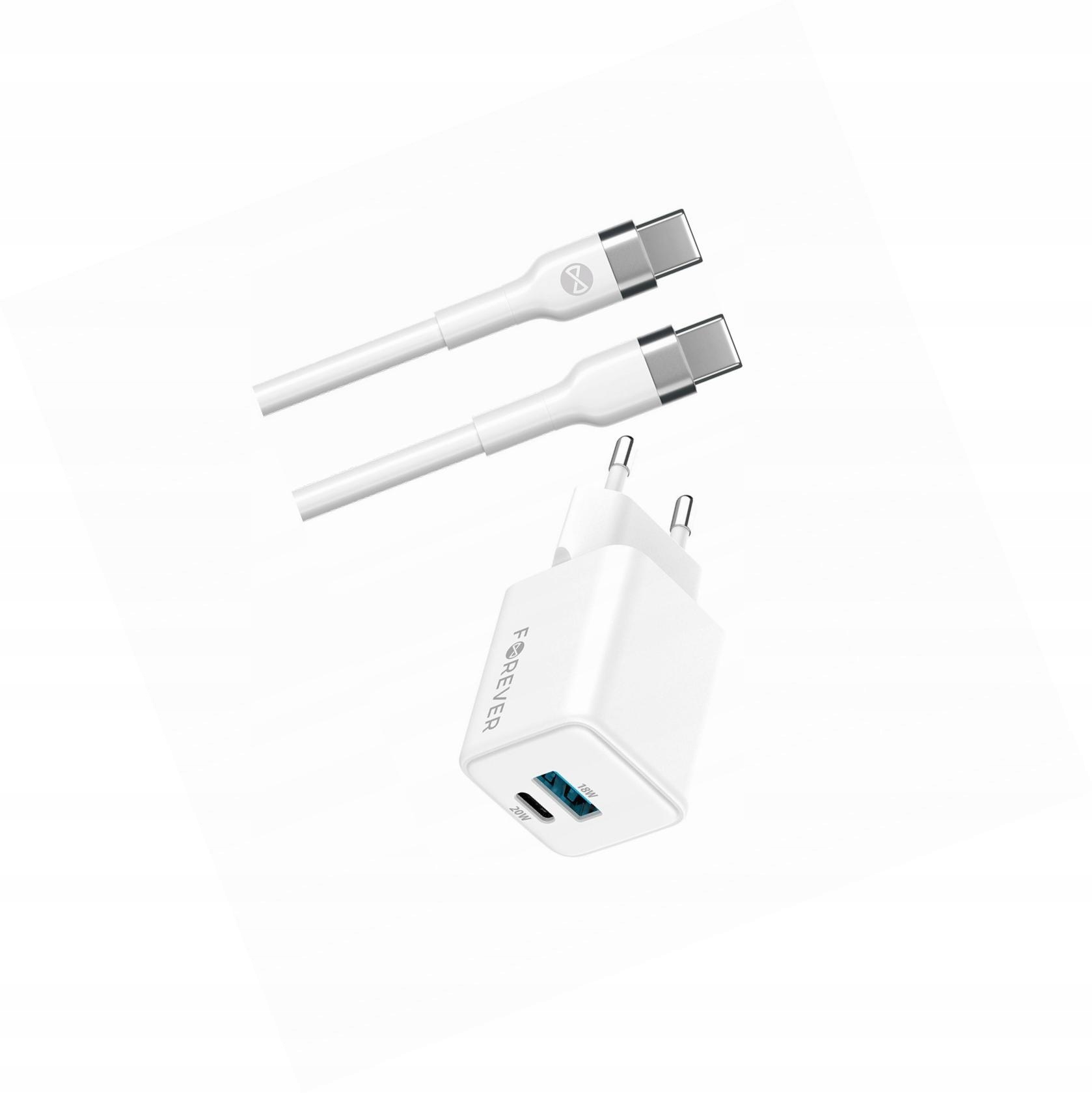 Szybka ładowarka GaN 20W Usb i Usb-c z kablem do Xiaomi Poco X3 Pro
