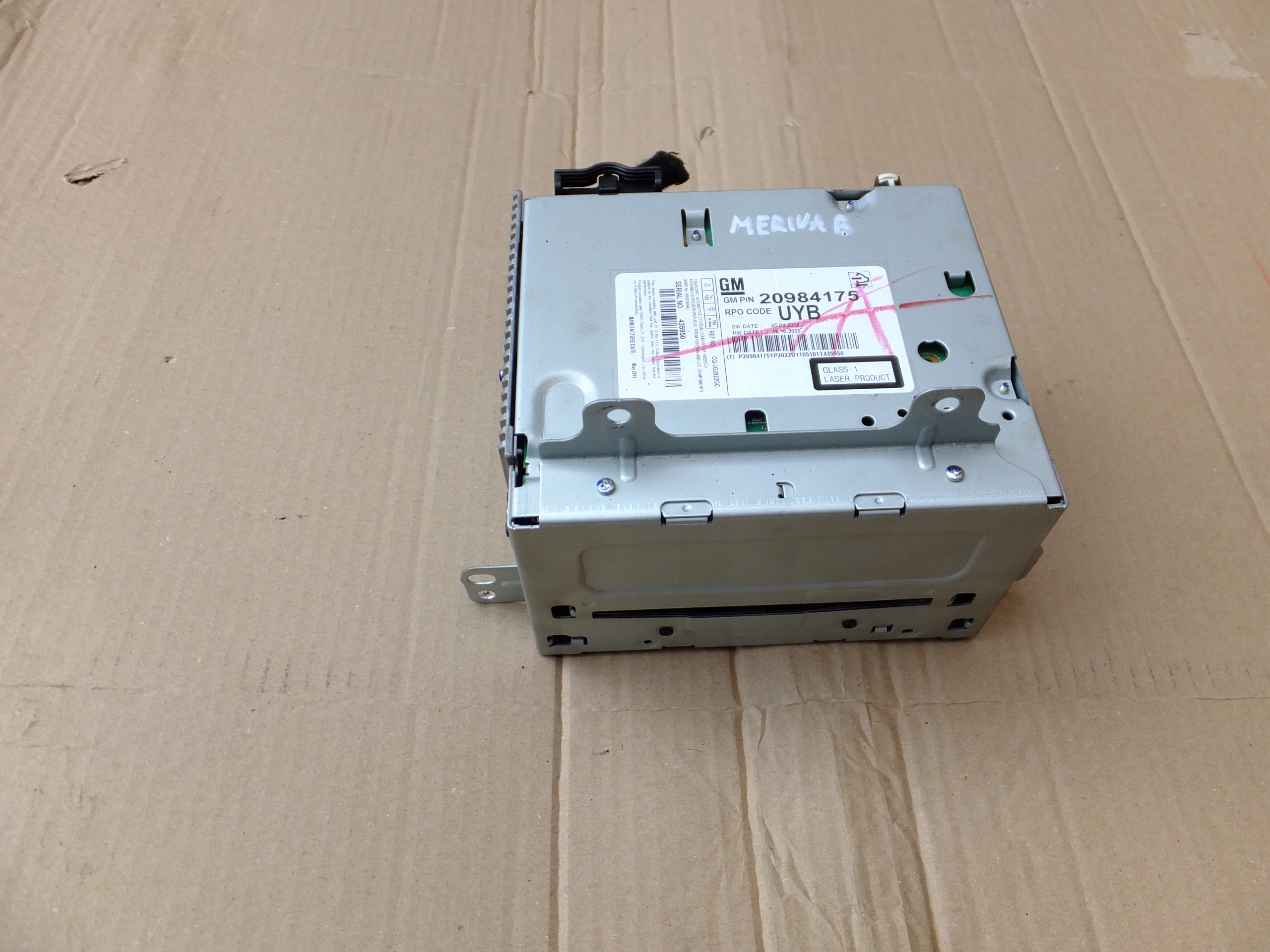 radio cd opel meriva B 2010r 20984175