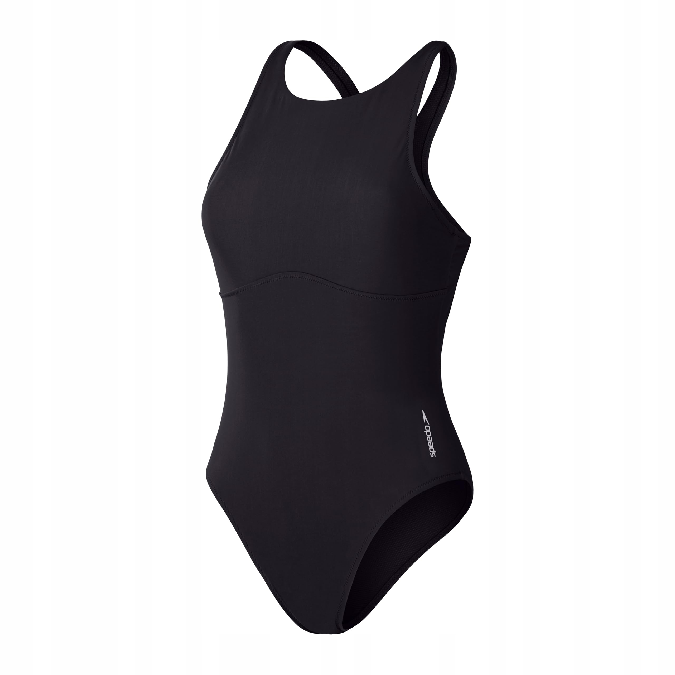 Speedo Jednodílné plavky s výstřihem XXL Antracit